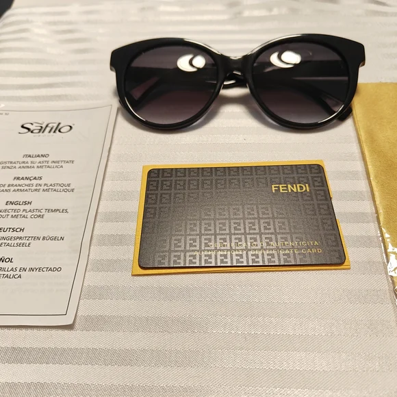 Fendi Black and Tan Sunglasses - Picture 6 of 8